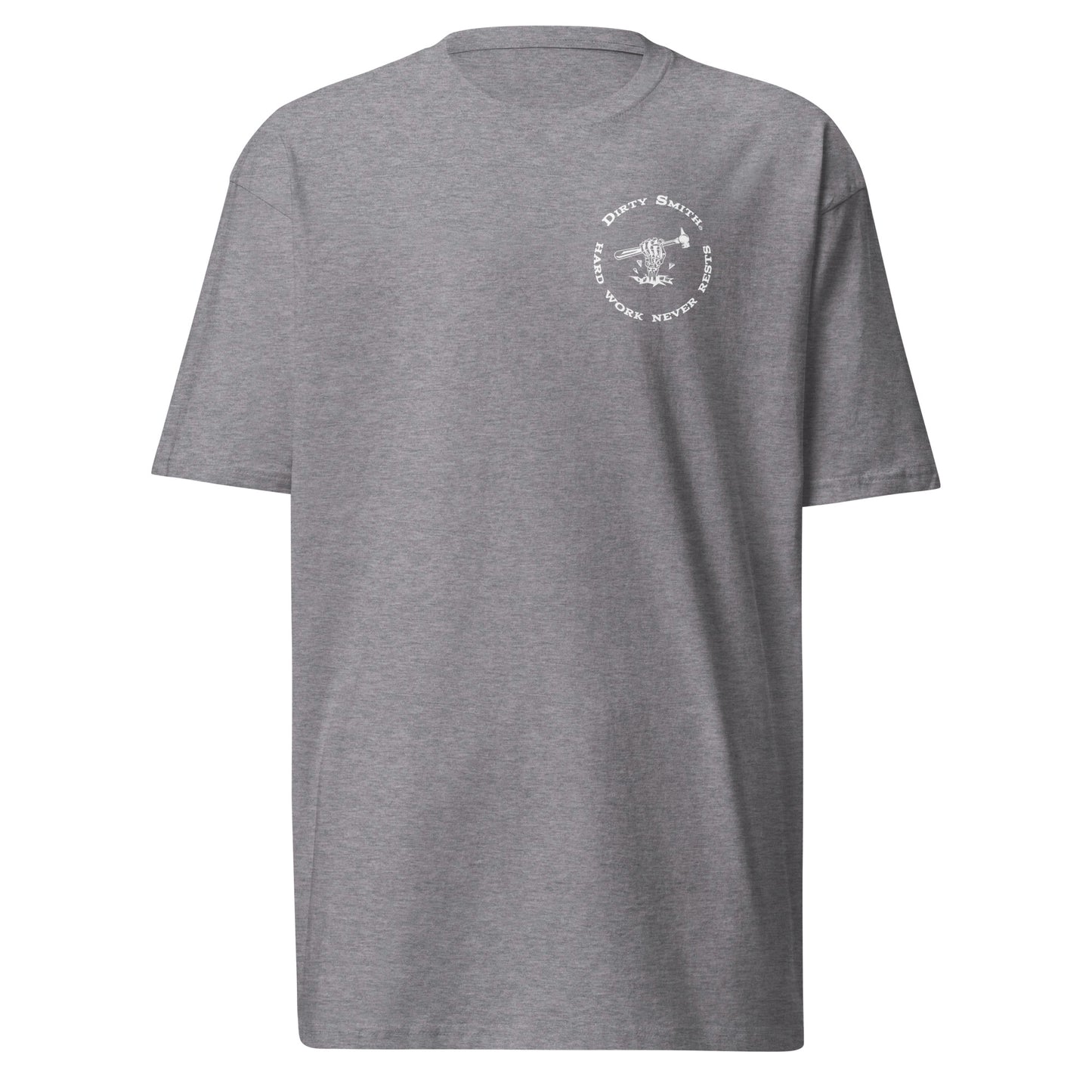 Dirty_Smith_Blacksmith_Shirt_Hard_Work_Never_Rests_tee_carbon_grey_front