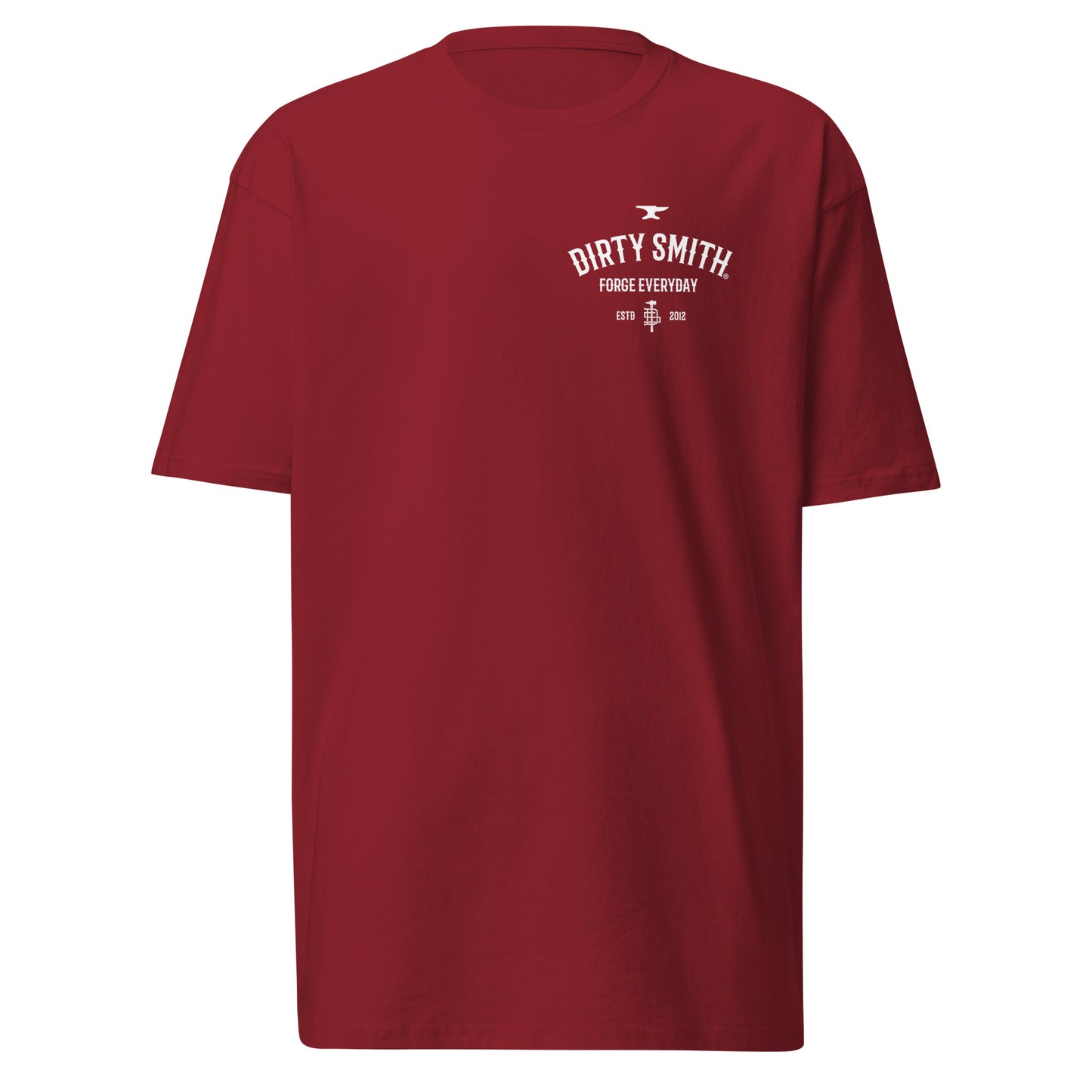 Dirty_Smith_Blacksmith_Shirt_Support-Your_local-Blacksmith-v1_premium-heavyweight-tee-carbon-brick-red-front