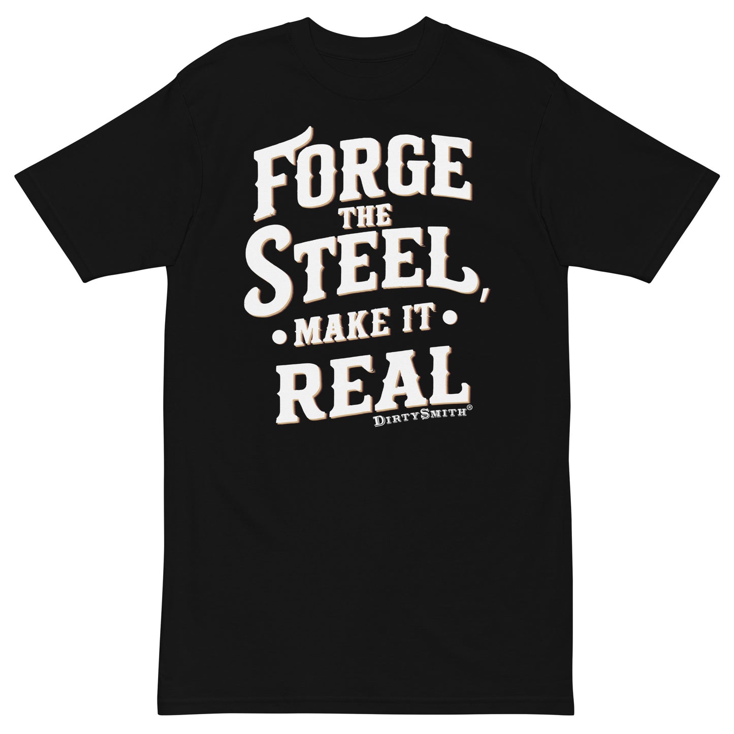 Dirty_Smith_Blacksmith_Shirt_forge_the_steel_premium-heavyweight-tee-black-front