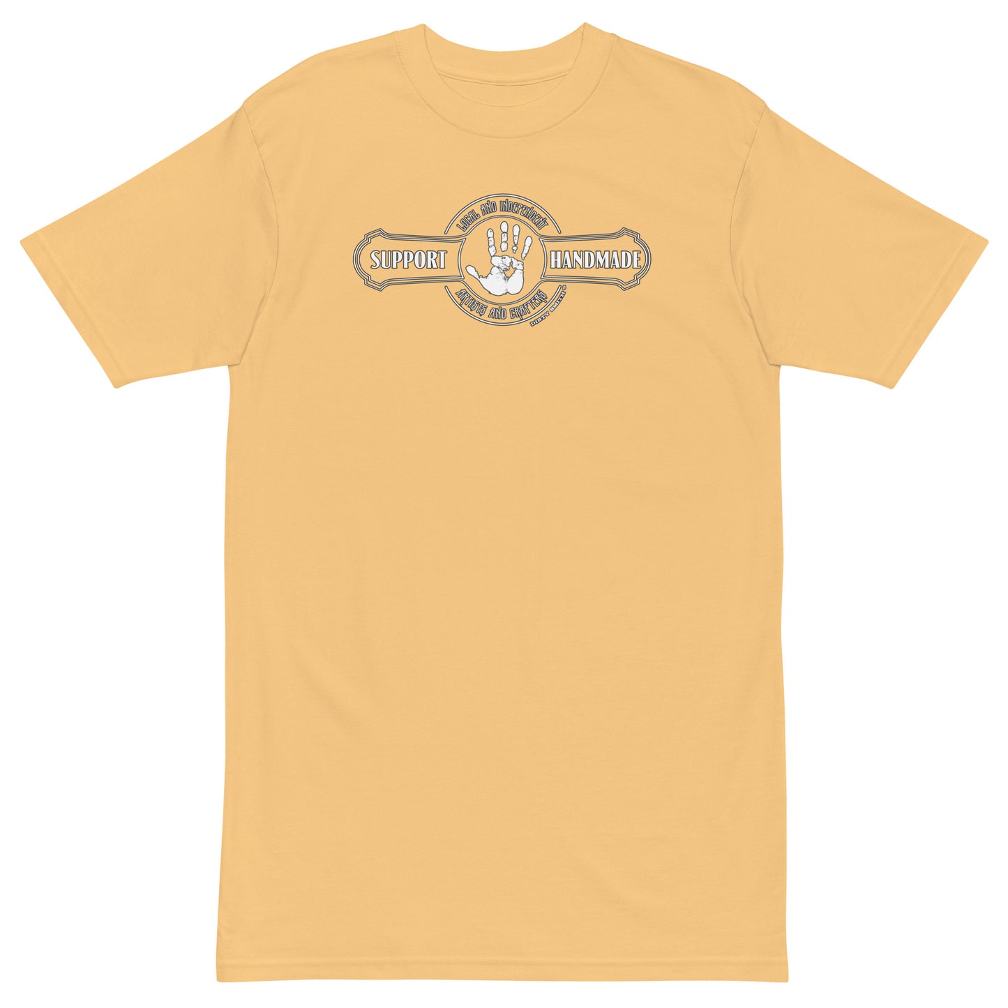 Dirty_Smith_Blacksmith_Shirt_support-handmade_premium-heavyweight-tee-gold-front