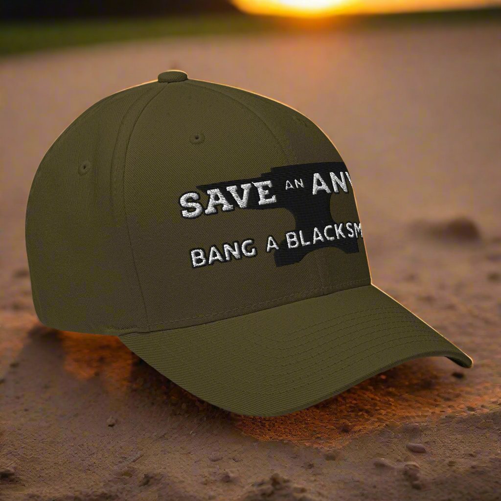 Dirty Smith Save an Anvil, Bang a Blacksmith Fitted Hat