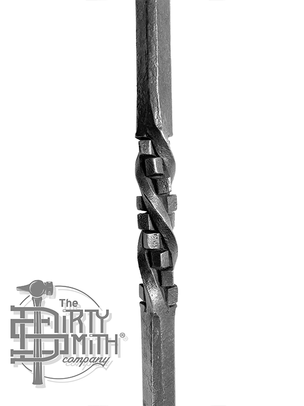 Dirty Smith's Forged Steel Balcony Balusters with Staircase Twist