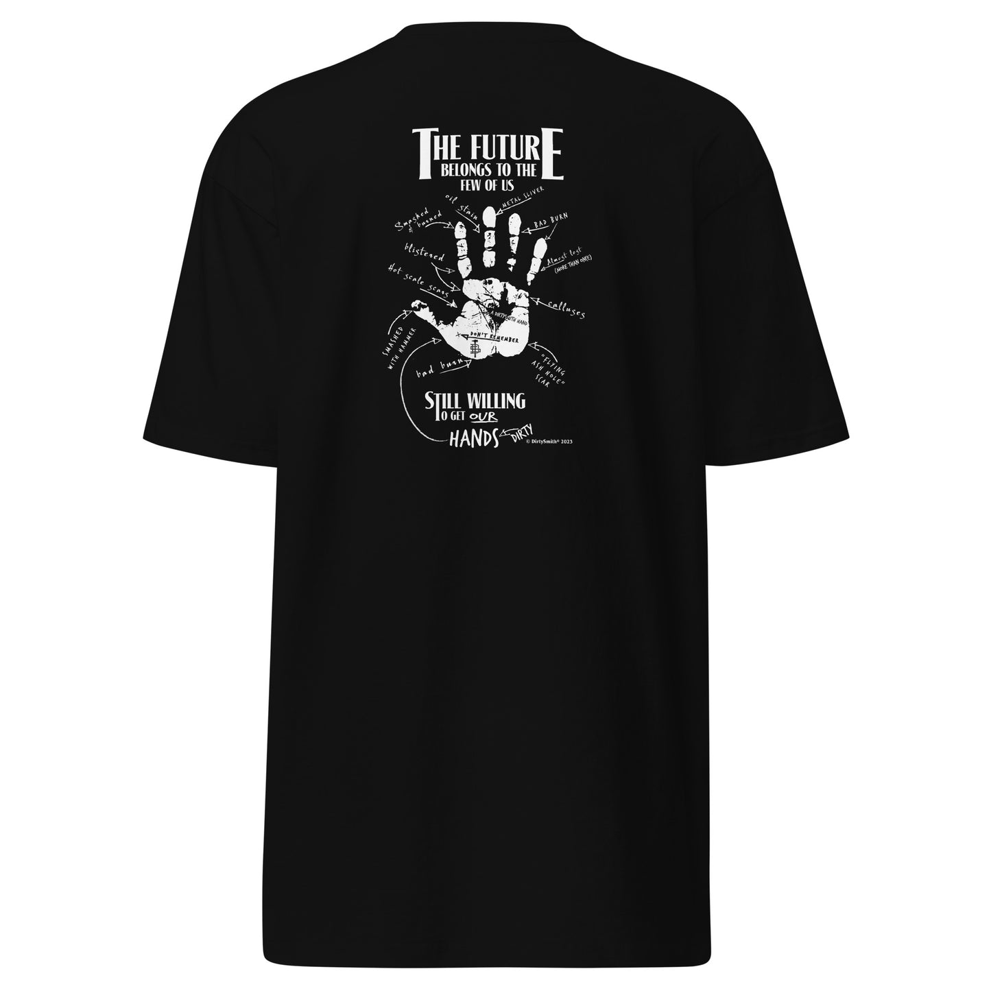 Dirty-Smith-Blacksmithing-Shirt-The-future-0mens-premium-heavyweight-tee-black-back